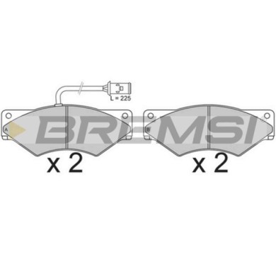 BP7253.JPG Kit Pastiglie Freno Anteriore Iveco Daily Ii Furgonato Daily Ii Pianale Piatto/telaio Bp7253 190 6264 S.f. Perrot Bre