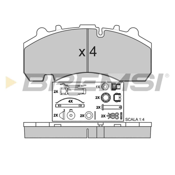 BP7314.JPG Kit Pastiglie Freno Anteriore Chevrolet Generico Bp7314 S.f. Knorr Bremsi