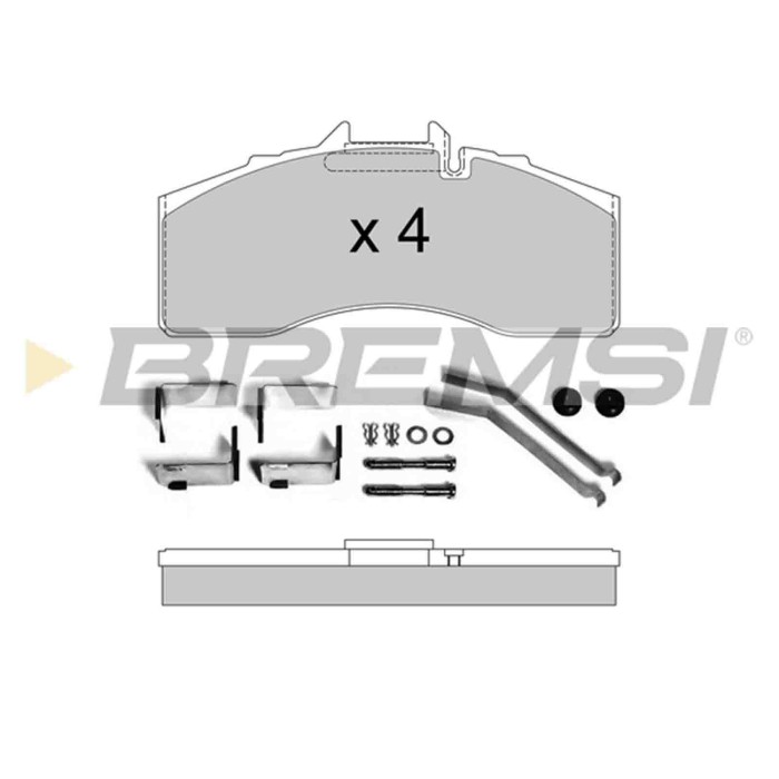 BP7335.JPG Kit Pastiglie Freno Anteriore Chevrolet Generico Bp7335 Bremsi