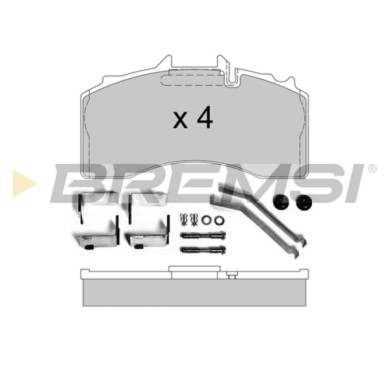 BP7340.JPG Kit Pastiglie Freno Anteriore Dodge Stealth 2 Volumi /coda Spiovente Bp7340 Mb857610 Bremsi