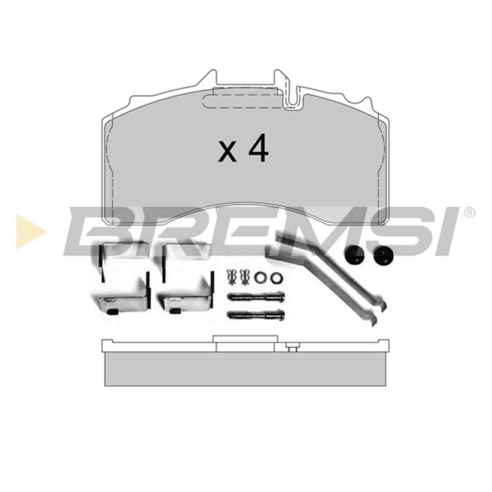 BP7340.JPG Kit Pastiglie Freno Anteriore Dodge Stealth 2 Volumi /coda Spiovente Bp7340 Mb857610 Bremsi