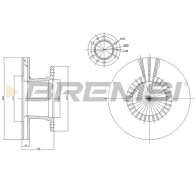CD5112V.JPG Disco Freno Anteriore 93084300 Ford Cargo Ventilato