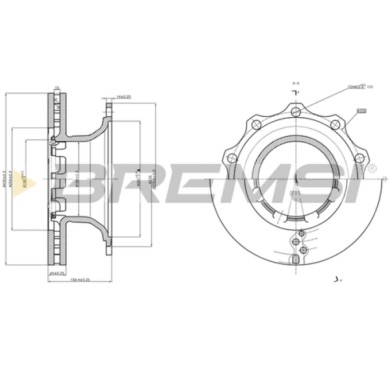 CD5294V.JPG Disco Freno Posteriore 93193200 Chevrolet Generico Ventilato S.f. Sn7 / Pan22-1