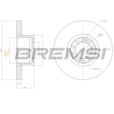 CD5303S.JPG Disco Freno Anteriore 93308600 Volvo Fl Pieno