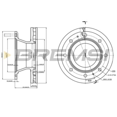 CD5307V.JPG Disco Freno Posteriore 93188600 Bmw 5 Opel Ascona C Kia Picanto Ventilato S.f. Knorr Sb/sn6