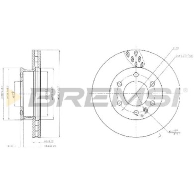 CD5310V.JPG Disco Freno Anteriore 93143200 Mercedes-benz Sprinter 3,5-t Autobus (b906) Ventilato