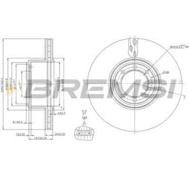 CD5321V.JPG Disco Freno Posteriore 92171700 Iveco Daily Vi Furgonato Ventilato