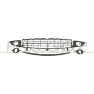 Kit Griglie Inferiori Primerizzate Paraurti Anteriore Per Renault Scenic Dal 2006 Al 2009