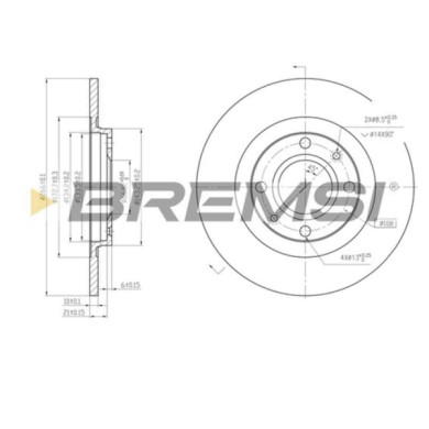 CD6051S.JPG Disco Freno Anteriore 92029900 Citroen Bx (xb-) Pieno