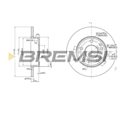 CD6053S.JPG Disco Freno Anteriore 92027400 Mercedes-benz 190 170 Pieno