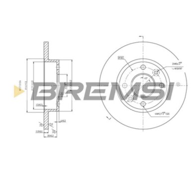 CD6055S.JPG Disco Freno Anteriore 92036100 Renault Super 5 (b/c40) Pieno