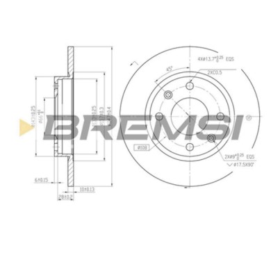 CD6059S.JPG Disco Freno Anteriore 92029800 Citroen Visa