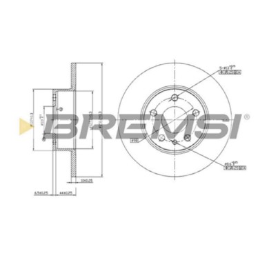 CD6067S.JPG Disco Freno Posteriore 92046900 Volvo 164 (164)