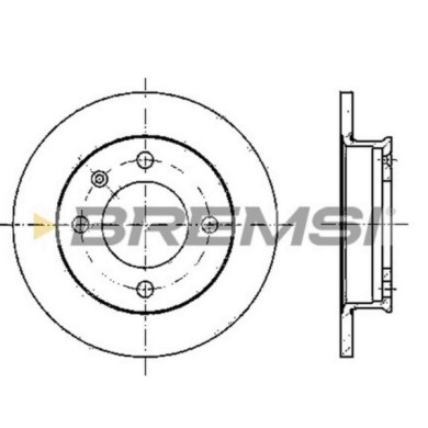CD6079S.JPG Disco Freno Anteriore 92011900 Ford Fiesta I Fiesta Ii Fiesta Cassone/coda Spiovente Nissan Cabstar Pieno