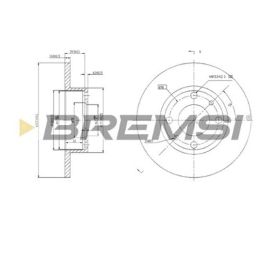 CD6083S.JPG Disco Freno Anteriore 92019300 Fiat 127 (127) Pieno