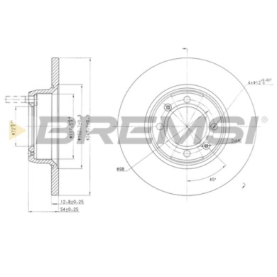 CD6088S.JPG Disco Freno Anteriore 92013500 Alfa Romeo 75 Giulietta Nero