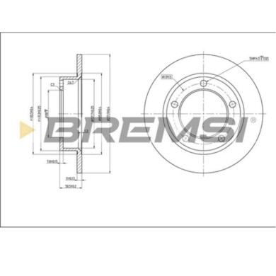 CD6092S.JPG Disco Freno Anteriore 92019900 Lada Niva Fuoristrada Chiuso (2121 2131) Pieno