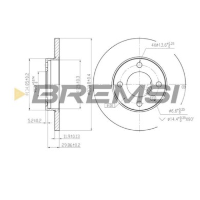 CD6103S.JPG Disco Freno Anteriore 92010600 Audi 80 B2 Tre Volumi (811 813 814 819 853) Pieno