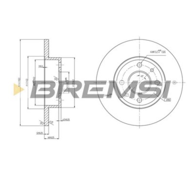 CD6125S.JPG Disco Freno Anteriore 92034500 Fiat Panda (141)