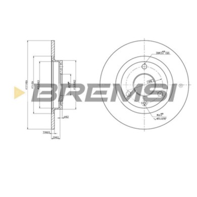 CD6132S.JPG Disco Freno Anteriore 92038500 Citroen Ax (za-)