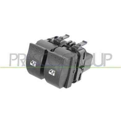 RN322WS04_1.JPG Pulsantiera Nera Per Renault Clio Dal 1998 Al 2001