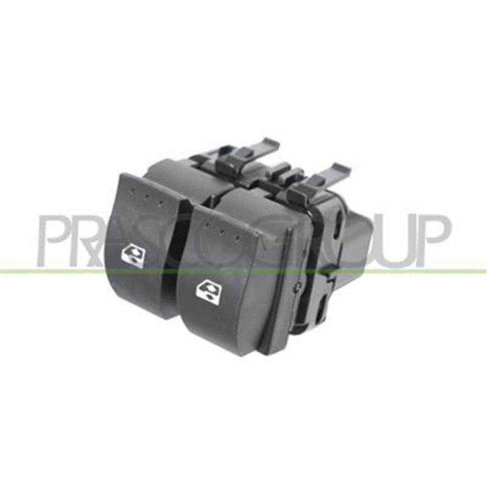 RN322WS04_1.JPG Pulsantiera Nera Per Renault Clio Dal 1998 Al 2001