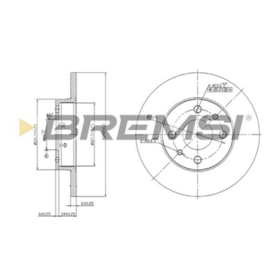 CD6140S.JPG Disco Freno Posteriore 92041400 Alfa Romeo 33 (905)