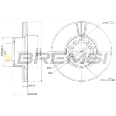 CD6142V.JPG Disco Freno Anteriore 92009800 Alfa Romeo 145 Mercedes-benz Classe S Sl Sl Coupé Ventilato
