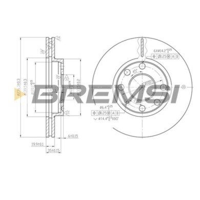 CD6151V.JPG Disco Freno Anteriore 92029600 Opel Corsa A 2 Volumi /coda Spiovente (s83)