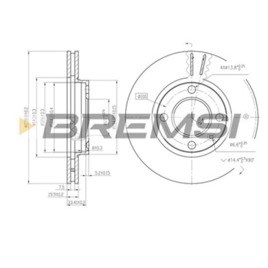 CD6175V.JPG Disco Freno Anteriore 92012100 Audi 80 B2 Tre Volumi (811 813 814 819 853)