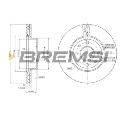 CD6178V.JPG Disco Freno Anteriore 92052100 Alfa Romeo 164 Lancia Thema Thema Sw Fiat Croma Nissan Np300 Navara Nero