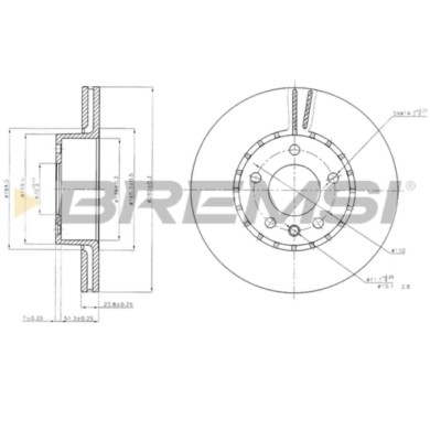 CD6217V.JPG Disco Freno Anteriore 92039300 Opel Omega A (v87) Ventilato