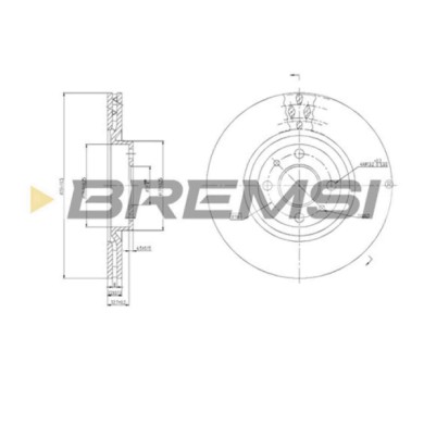 CD6252V.JPG Disco Freno Anteriore 92055200 Fiat Tipo (160)