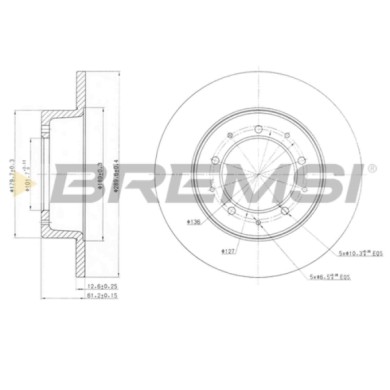 CD6283S.JPG Disco Freno Posteriore 92040705 Land Rover Defender Cabrio (l316) Pieno