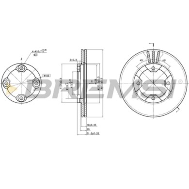 CD6290V.JPG Disco Freno Anteriore 98200 Nissan Stanza Stanza Hatchback Yulon 101 Feeling Yulon Ventilato