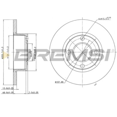 CD6318S.JPG Disco Freno Anteriore 92057800 Audi 80 80 Avant Pieno