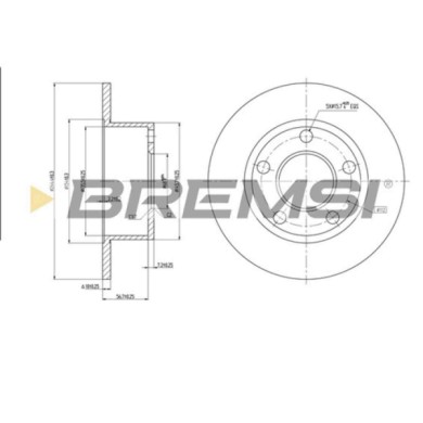 CD6321S.JPG Disco Freno Posteriore 92057500 Audi 100 C4 Tre Volumi (4a2)