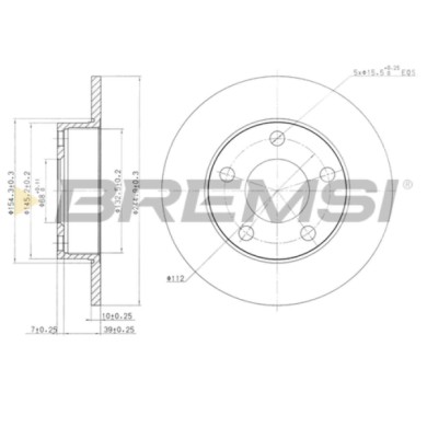 CD6323S.JPG Disco Freno Posteriore 92037400 Audi 100 100 Avant 200 200 Avant A8 Pieno
