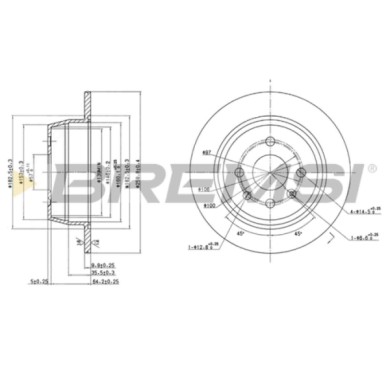 CD6331S.JPG Disco Freno Posteriore 92005700 Opel Astra F (t92)