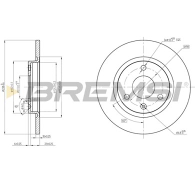 CD6335S.JPG Disco Freno Anteriore 98200 Citroën Ax Pieno