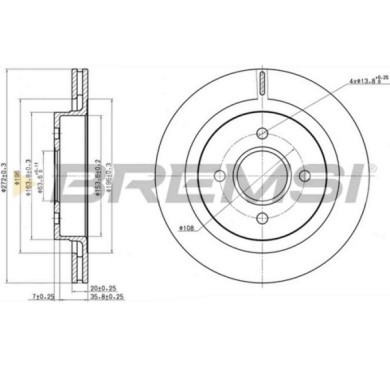 CD6338V.JPG Disco Freno Posteriore 92172503 Chrysler Le Baron Cabriolet Ventilato