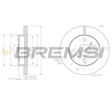 CD6350V.JPG Disco Freno Anteriore 92049600 Toyota Starlet Ventilato