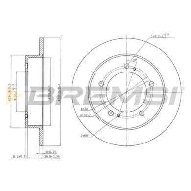 CD6351S.JPG Disco Freno Anteriore 92066000 Geo Tracker Cabrio Pieno