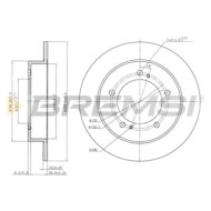 CD6351S.JPG Disco Freno Anteriore 92066000 Geo Tracker Cabrio Pieno