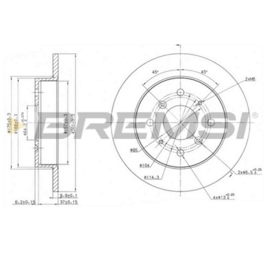 CD6360S.JPG Disco Freno Posteriore 92049100 Rover 800 2 Volumi/coda Spiovente 800 800 Coupé Honda Legend I Mg Mgr V8 Mgc Gt Pien