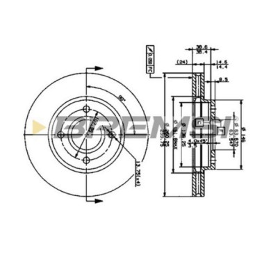 CD6364V.JPG Disco Freno Anteriore 92063500 Ford Mondeo I (gbp) Ventilato