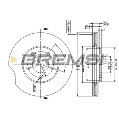CD6366V.JPG Disco Freno Anteriore 92153100 Chrysler Voyager Ii Voyager/grand Voyager Iii Ventilato