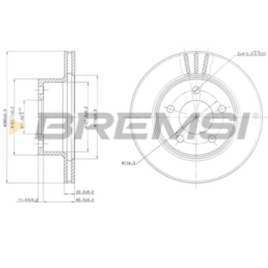CD6367V.JPG Disco Freno Anteriore 92184303 Jeep Wrangler I Cherokee Comanche Ventilato