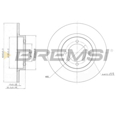 CD6378S.JPG Disco Freno Anteriore 98200 Nissan Sunny (140y 150y) Pieno