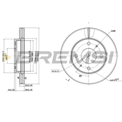 CD6390V.JPG Disco Freno Anteriore 92062800 Hyundai Sonata Ii Sonata Iii Sonata Iv Ventilato